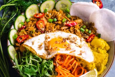 Home Indonesian nasi goreng Chefiesta Catering